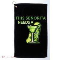 Señorita Needs A Margarita Cinco De Mayo Drinking Fiesta Golf Towel thumb 0