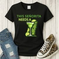 Señorita Needs A Margarita Cinco De Mayo Drinking Fiesta Women's T-Shirt thumb 3
