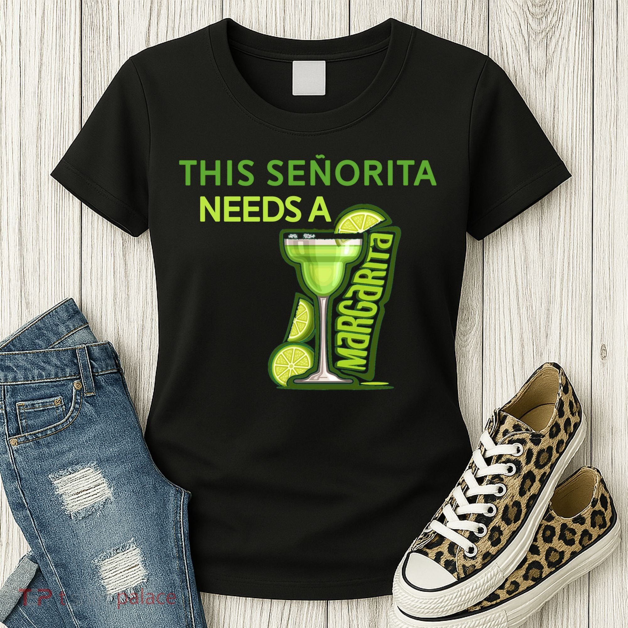 Señorita Needs A Margarita Cinco De Mayo Drinking Fiesta Women's T-Shirt