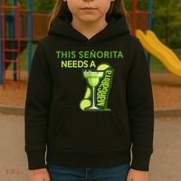 Señorita Needs A Margarita Cinco De Mayo Drinking Fiesta Kids Hoodie thumb 3