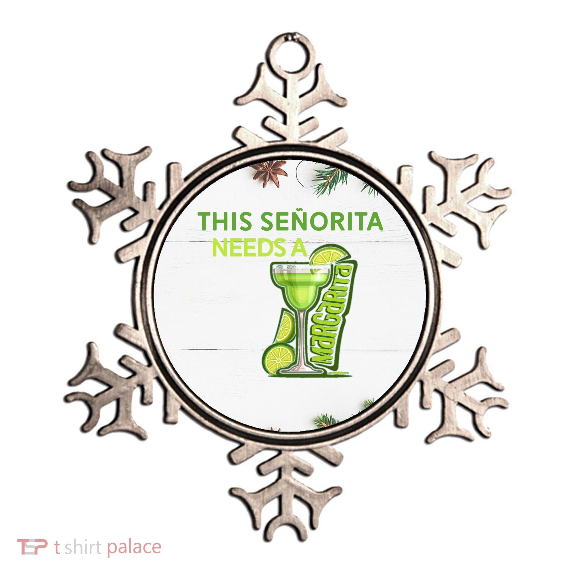 Señorita Needs A Margarita Cinco De Mayo Drinking Fiesta Ornament