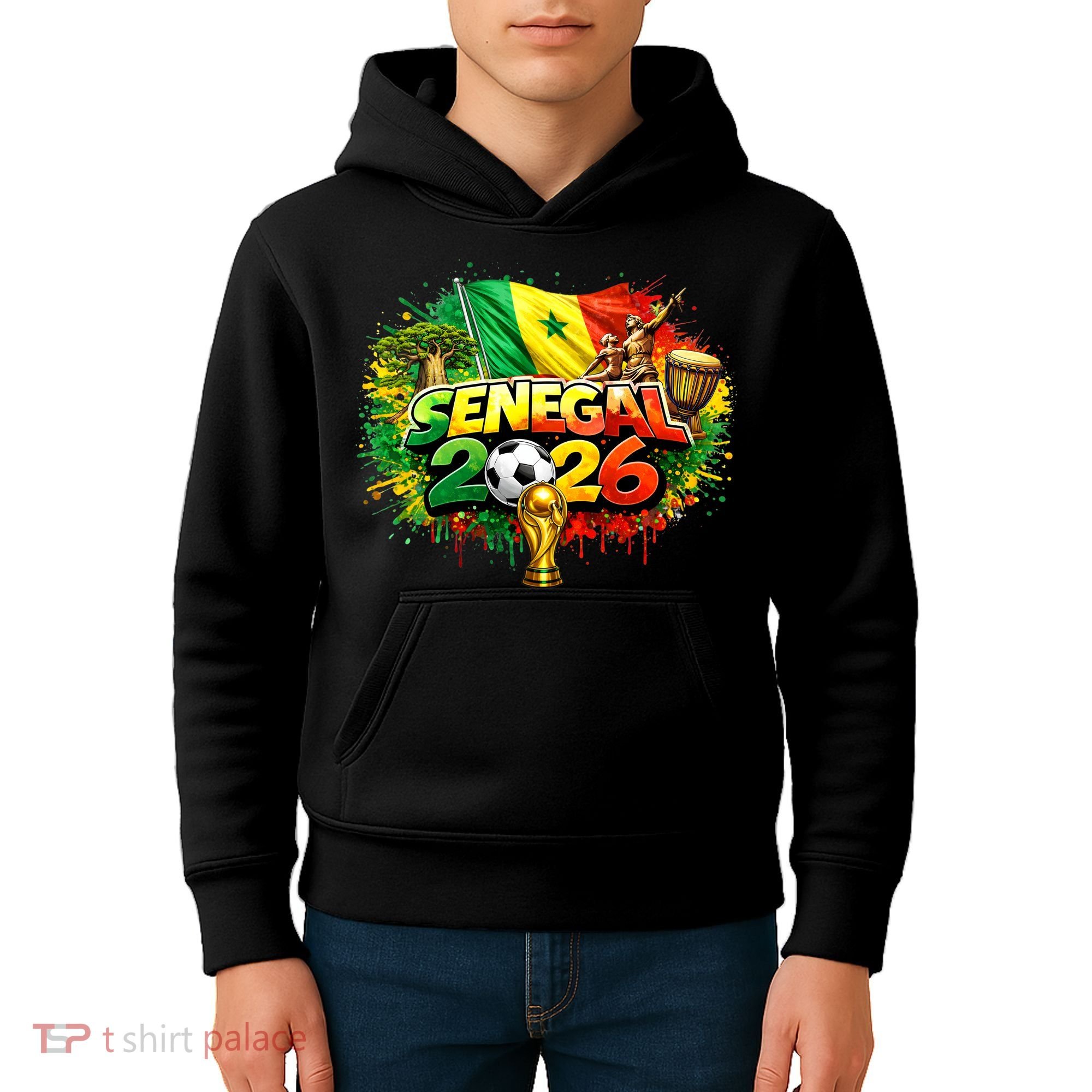SENEGAL North America Soccer Tournament 2026 Kids Hoodie