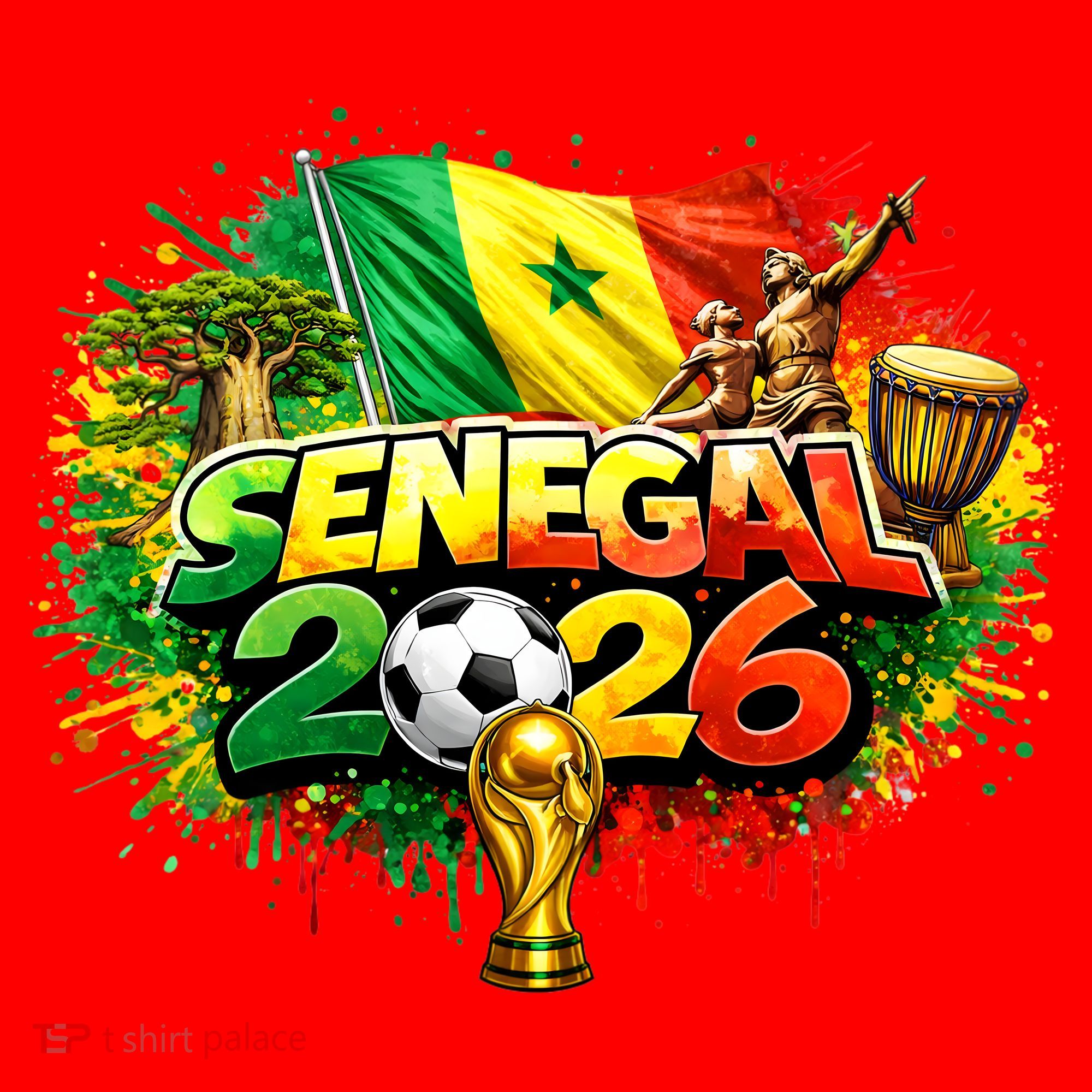 SENEGAL North America Soccer Tournament 2026 Santa Hat