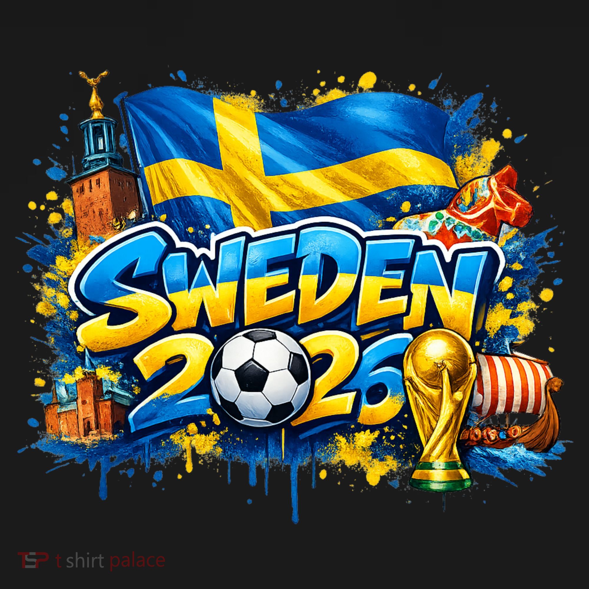 SWEDEN North America Soccer Tournament 2026 Women's T-Shirt