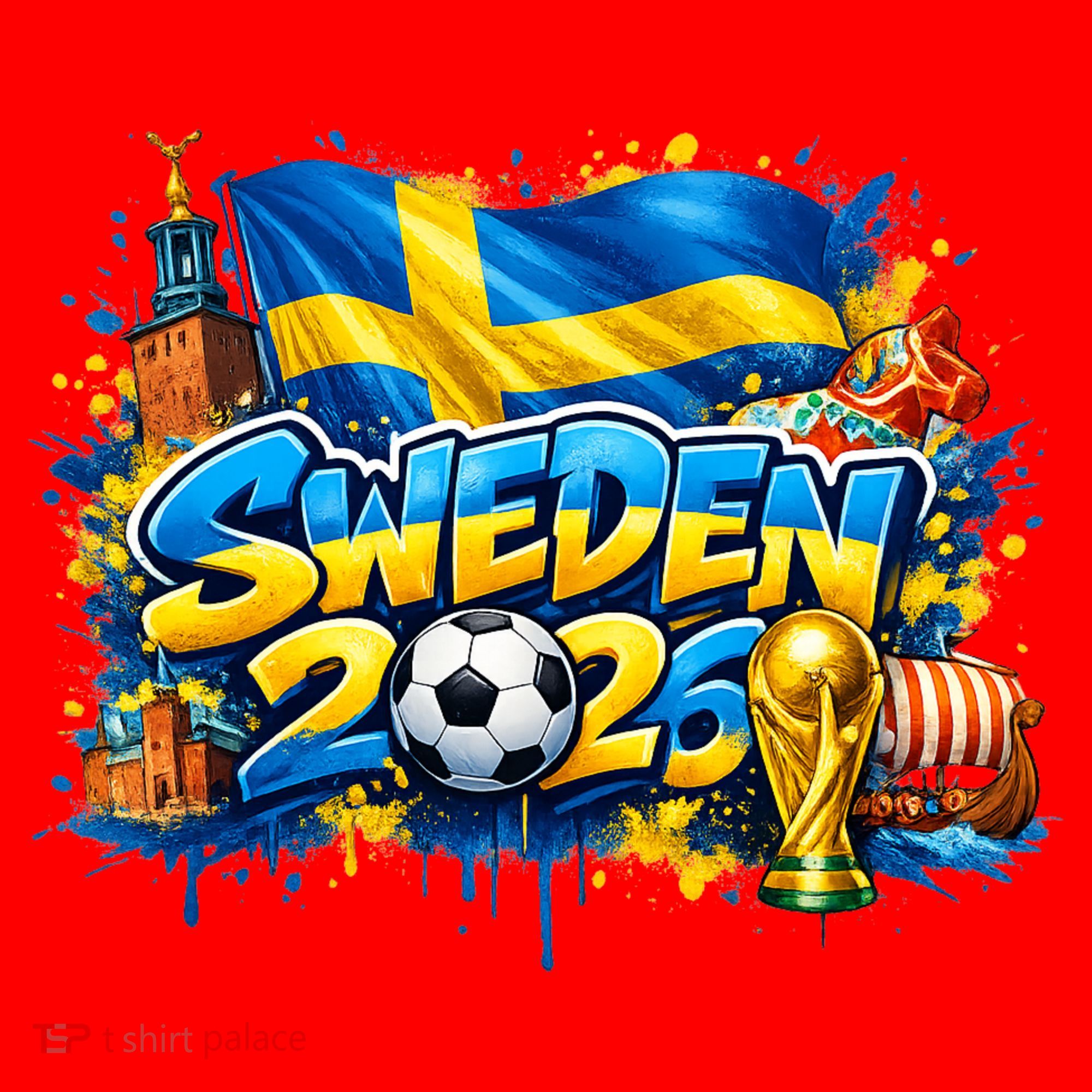 SWEDEN North America Soccer Tournament 2026 Santa Hat
