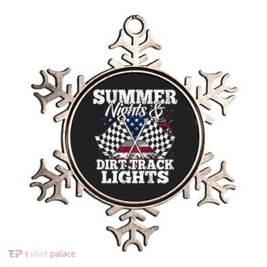 Summer Nights And Dirt Track Lights Racing Driver Funny Gift Cute Gift Ornament