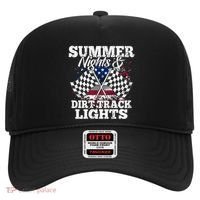 Summer Nights And Dirt Track Lights Racing Driver Funny Gift Cute Gift Hat thumb 0