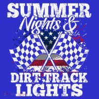 Summer Nights And Dirt Track Lights Racing Driver Funny Gift Cute Gift Mousepad thumb 1