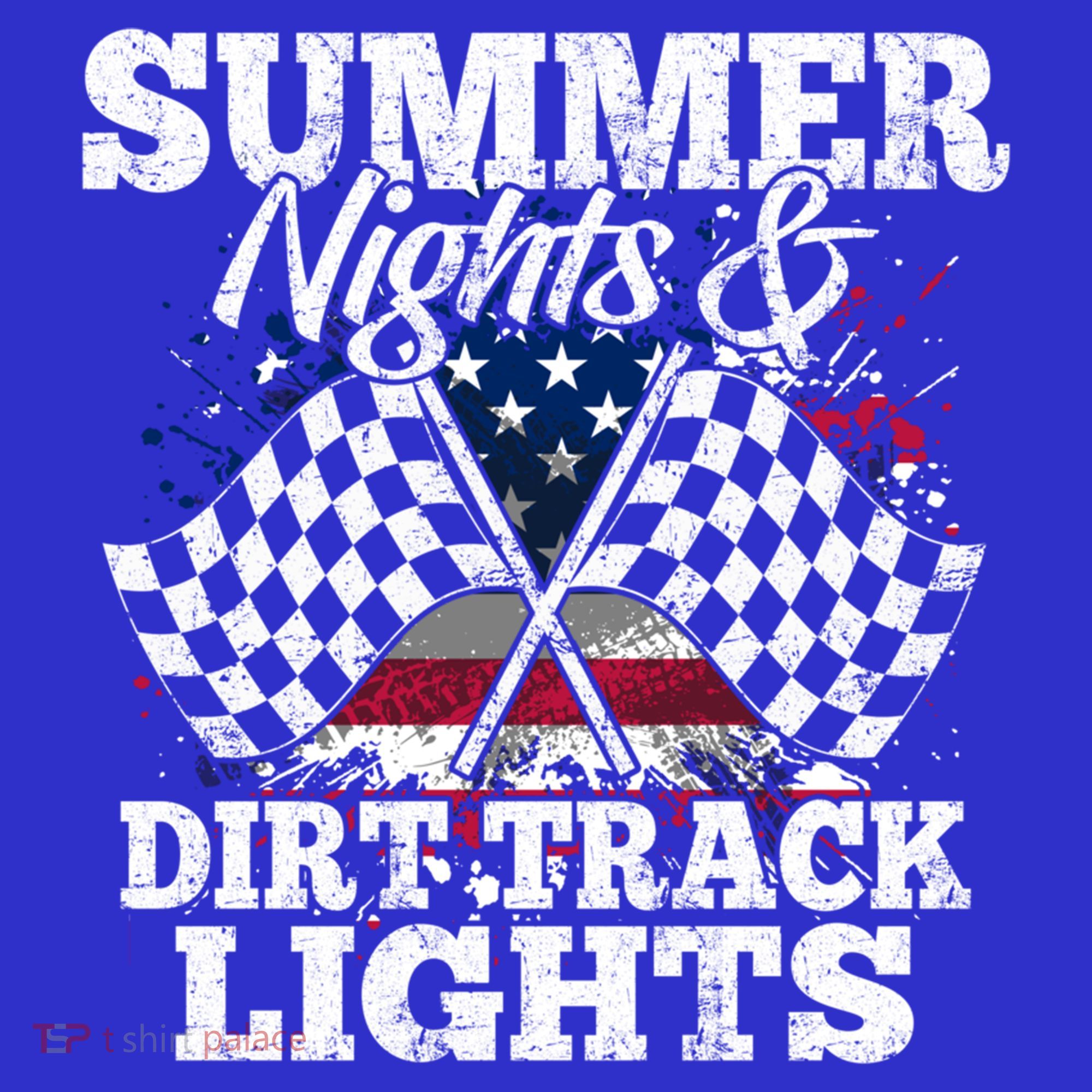 Summer Nights And Dirt Track Lights Racing Driver Funny Gift Cute Gift Baby Bodysuit