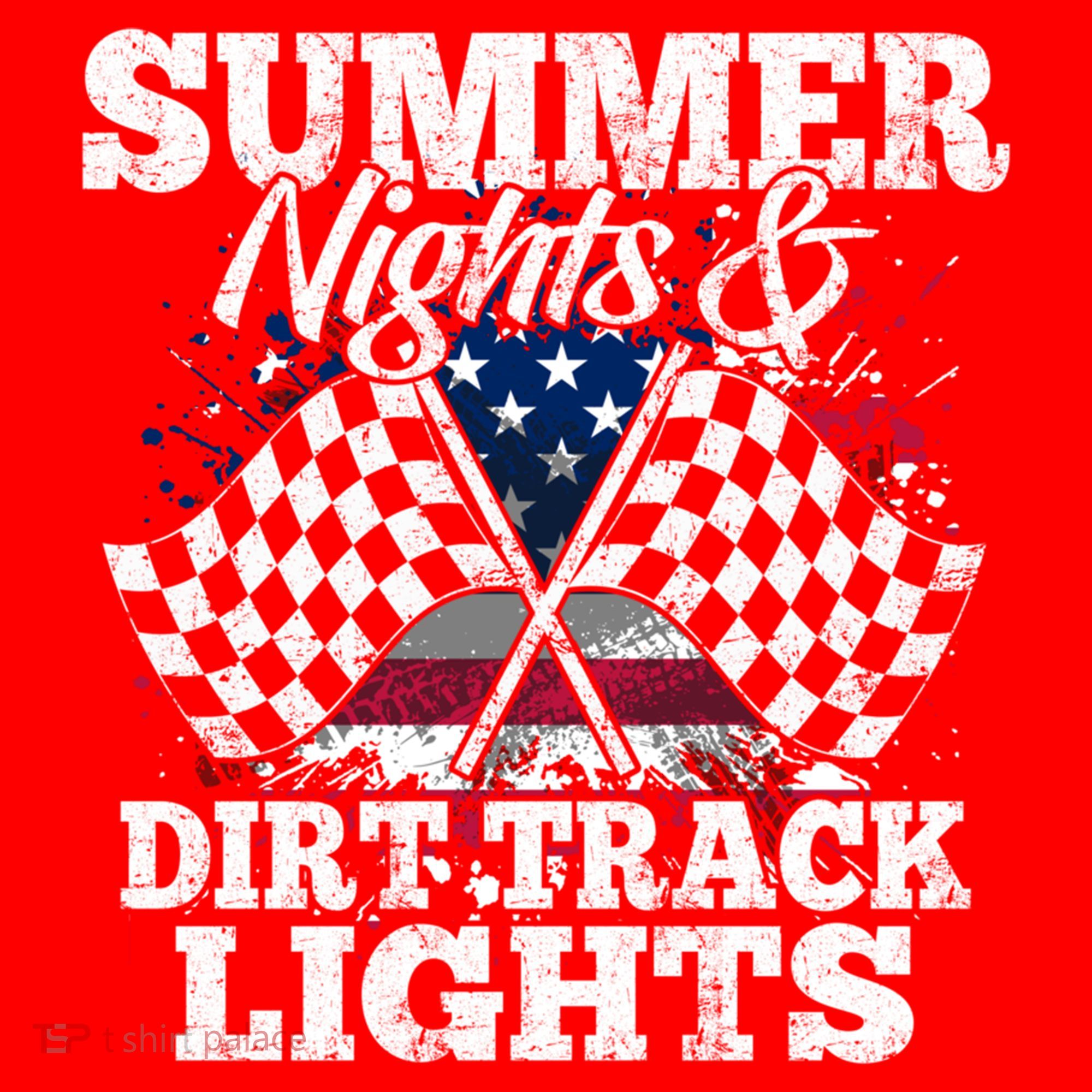 Summer Nights And Dirt Track Lights Racing Driver Funny Gift Cute Gift Santa Hat