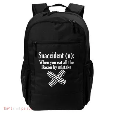 Snaccident Definition Bacon Backpack