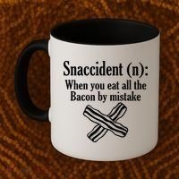Snaccident Definition Bacon Coffee Mug thumb 2
