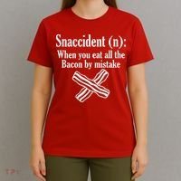 Snaccident Definition Bacon T-Shirt thumb 4