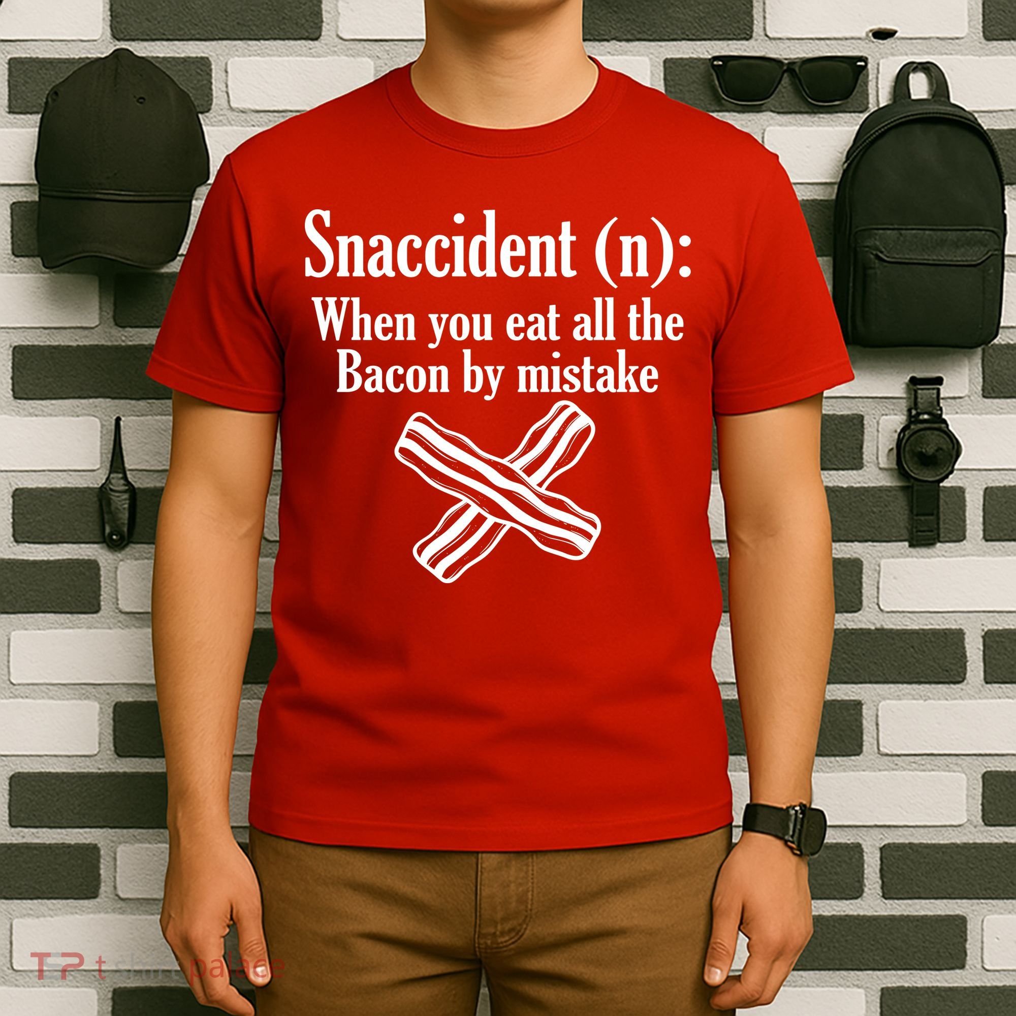 Snaccident Definition Bacon T-Shirt