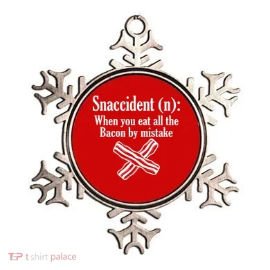 Snaccident Definition Bacon Ornament
