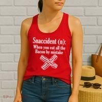 Snaccident Definition Bacon Women's Tank Top thumb 2