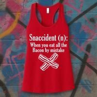 Snaccident Definition Bacon Women's Tank Top thumb 3