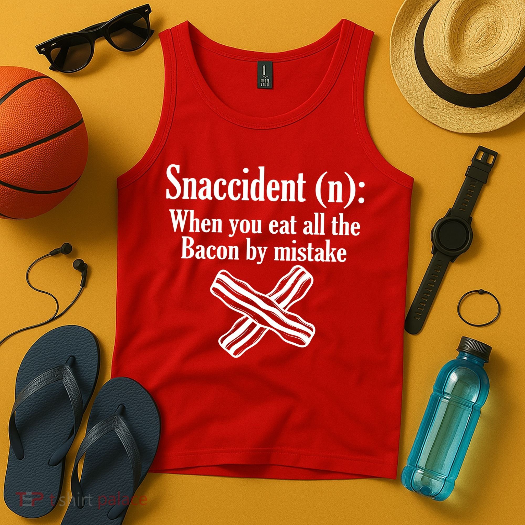 Snaccident Definition Bacon Tank Top