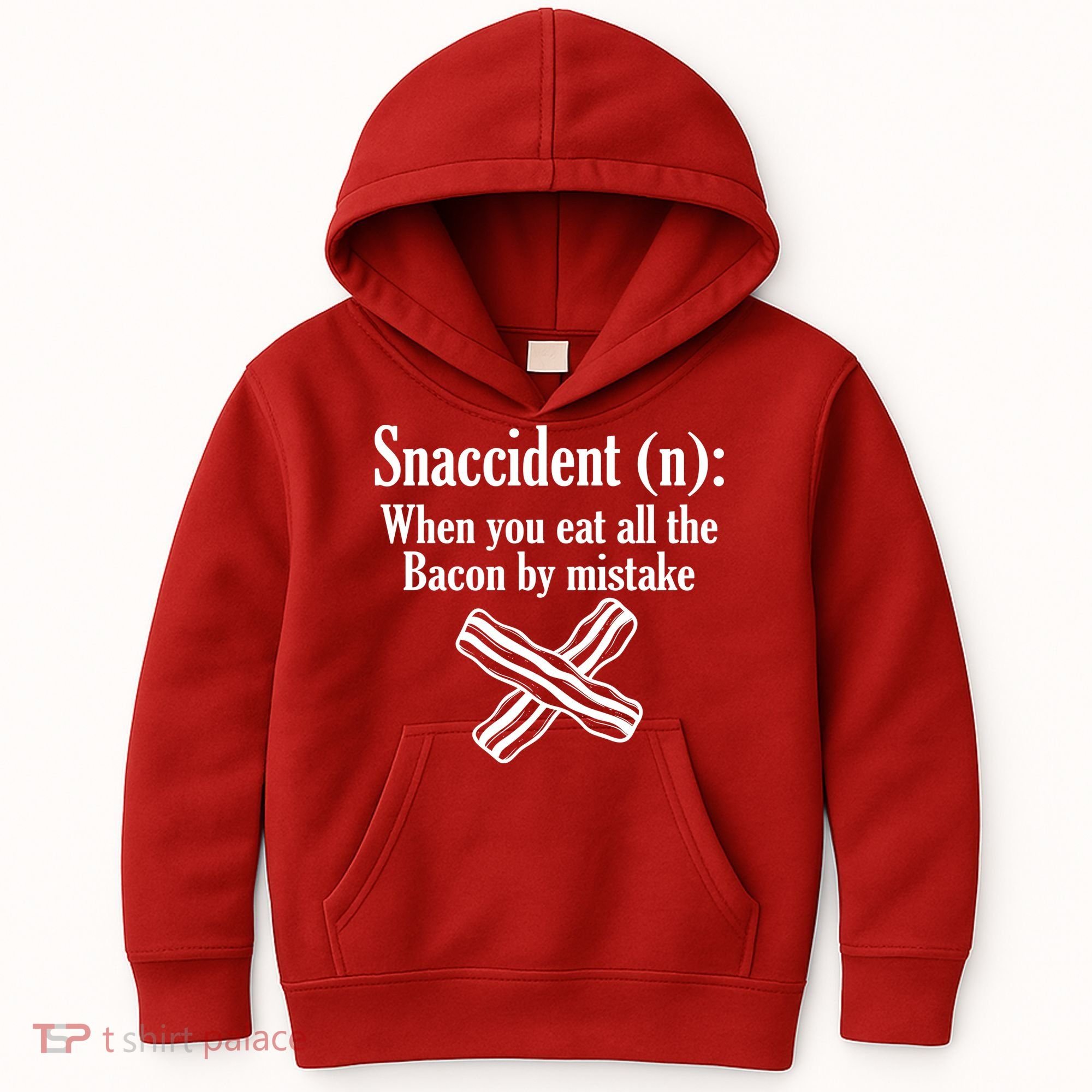 Snaccident Definition Bacon Kids Hoodie