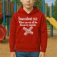 Snaccident Definition Bacon Kids Hoodie thumb 2
