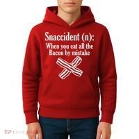 Snaccident Definition Bacon Kids Hoodie thumb 4