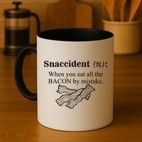 Snaccident Definition When You Eat All The Bacon Coffee Mug thumb 4