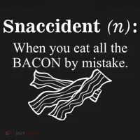 Snaccident Definition When You Eat All The Bacon Women's Hoodie thumb 2