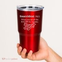 Snaccident Definition When You Eat All The Bacon Tumbler thumb 2