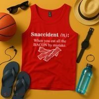 Snaccident Definition When You Eat All The Bacon Tank Top thumb 4