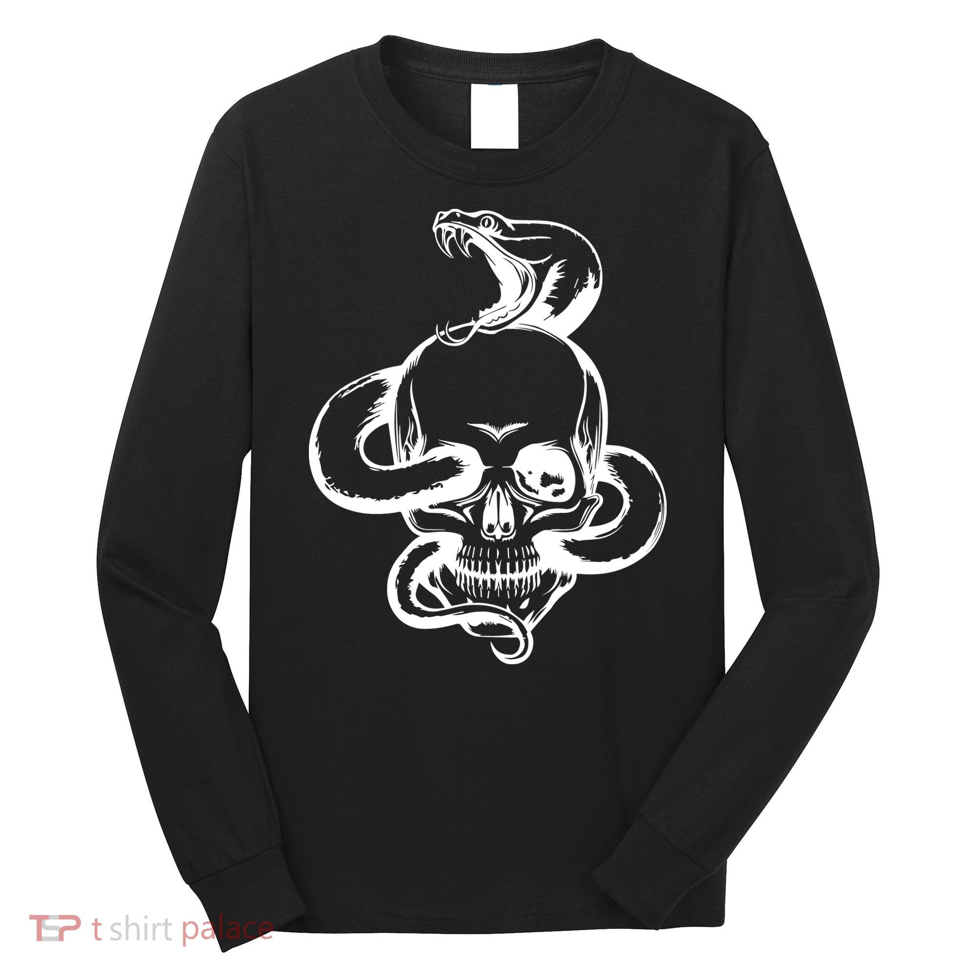 Snake Skull  Long Sleeve Shirt