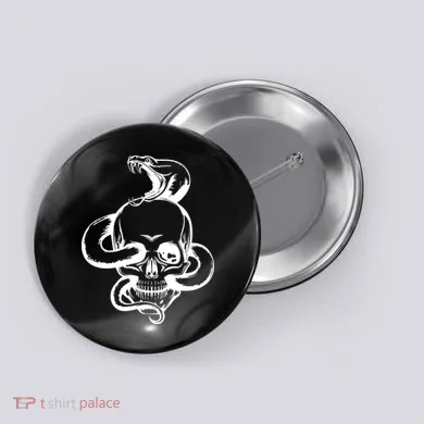 Snake Skull  Button