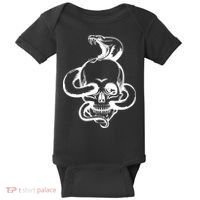 Snake Skull  Baby Bodysuit thumb 0