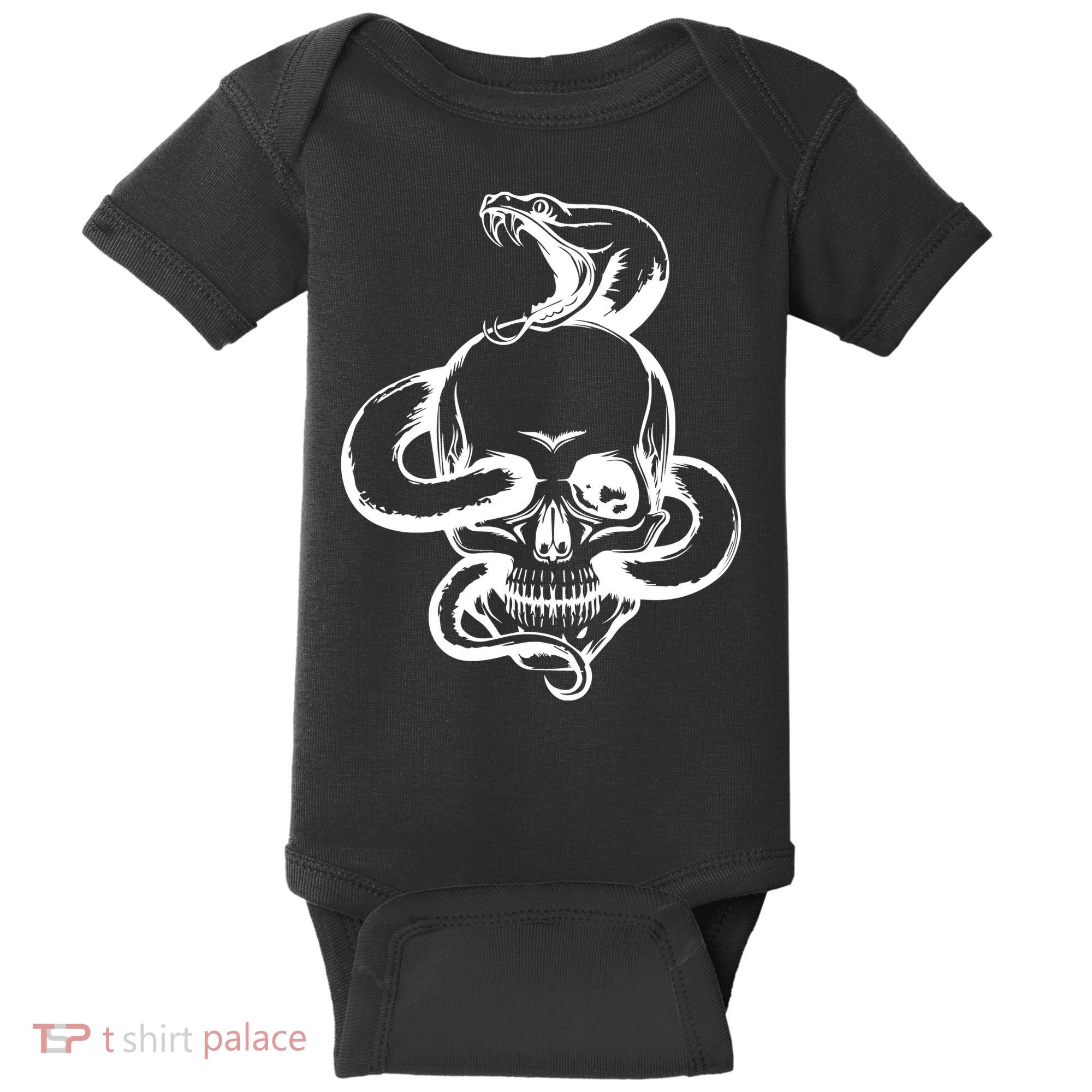 Snake Skull  Baby Bodysuit
