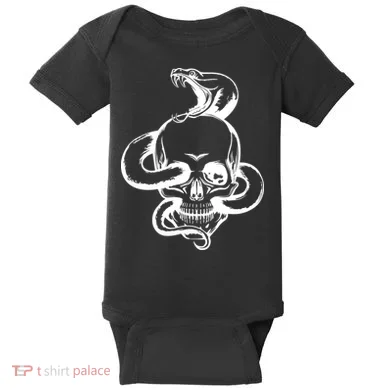 Snake Skull  Baby Bodysuit