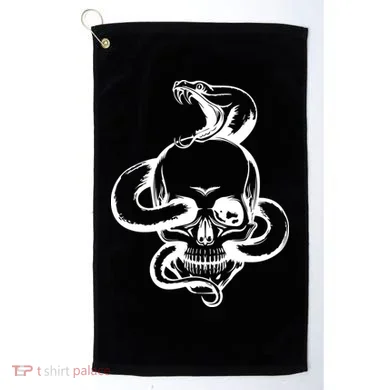 Snake Skull  Golf Towel