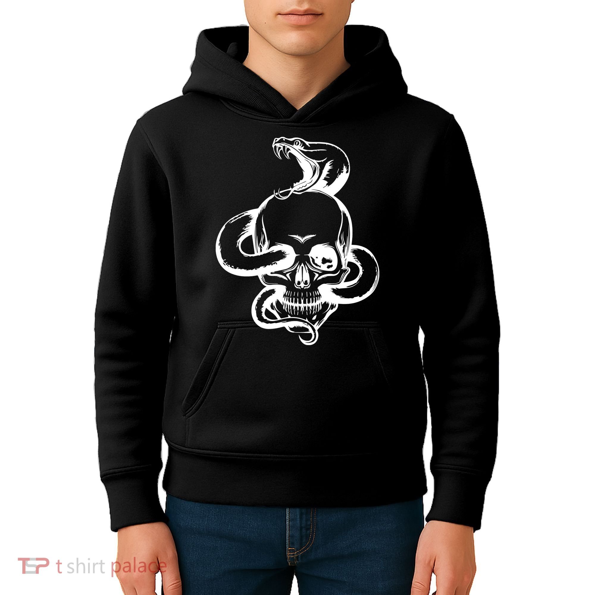 Snake Skull  Kids Hoodie