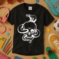 Snake Skull  Kids T-Shirt thumb 3