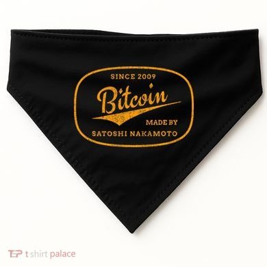 Satoshi Nakamoto Bitcoin Crypto USA-Made Doggie Bandana