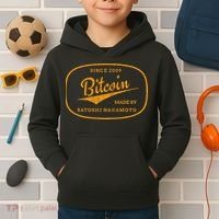 Satoshi Nakamoto Bitcoin Crypto Kids Hoodie thumb 2
