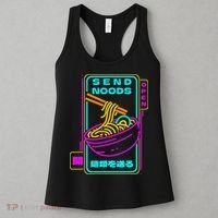 Send Noodle Bowl Funny Ra Noods Anime Japan Neon Glow Tee Women's Tank Top thumb 3