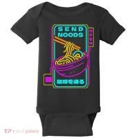 Send Noodle Bowl Funny Ra Noods Anime Japan Neon Glow Tee Baby Bodysuit thumb 0