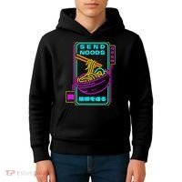 Send Noodle Bowl Funny Ra Noods Anime Japan Neon Glow Tee Kids Hoodie thumb 4