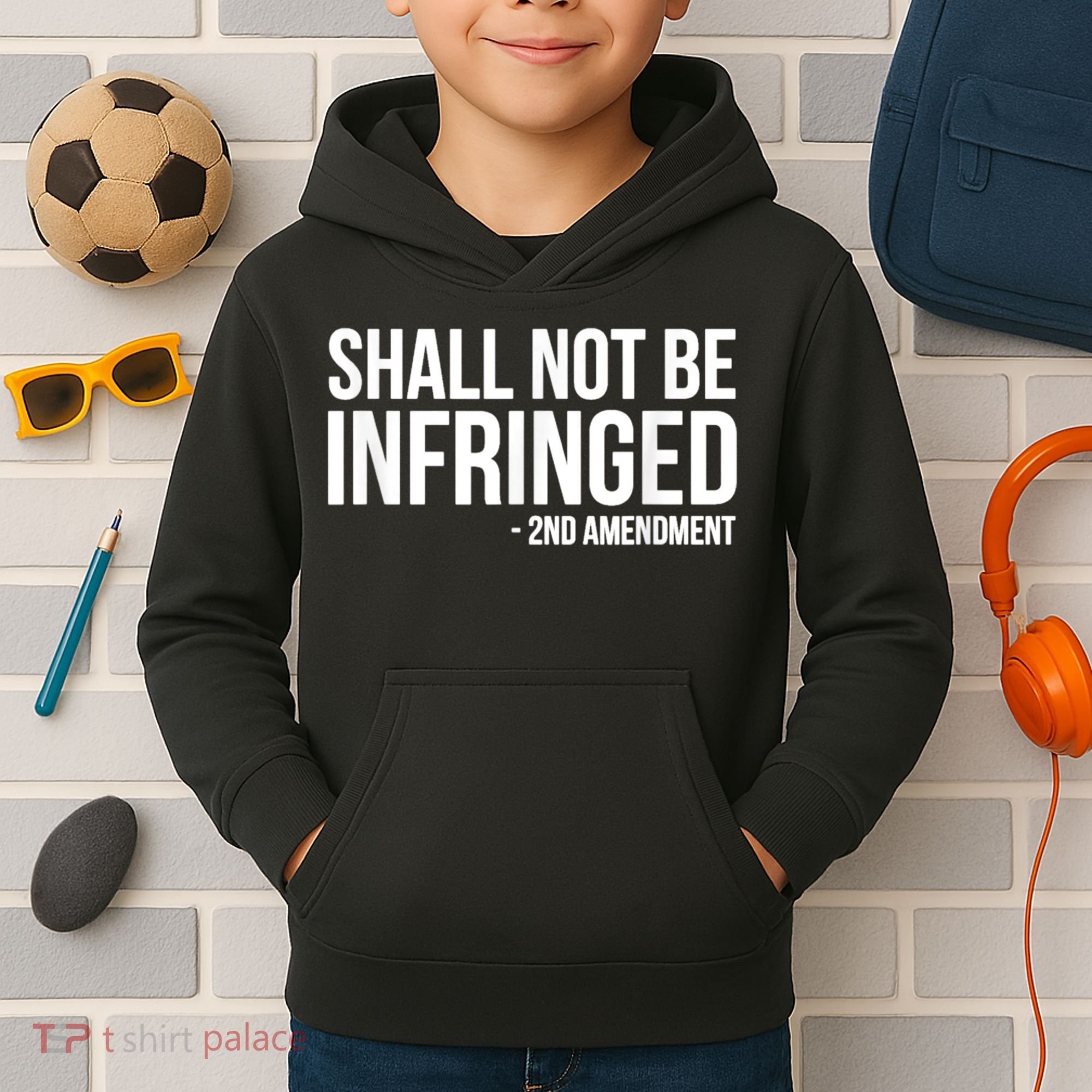 Shall Not Be Infringed 2nd Amendment Rights Kids Hoodie
