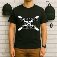 Scottish Not British Scottish Independence T-Shirt thumb 6