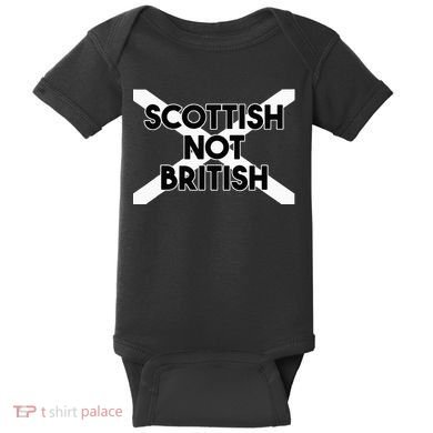 Scottish Not British Scottish Independence Baby Bodysuit