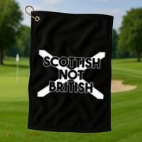 Scottish Not British Scottish Independence Golf Towel thumb 1