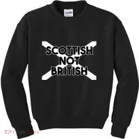 Scottish Not British Scottish Independence Kids Sweatshirt thumb 0