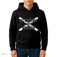 Scottish Not British Scottish Independence Kids Hoodie thumb 4