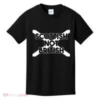 Scottish Not British Scottish Independence Kids T-Shirt thumb 0