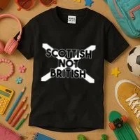 Scottish Not British Scottish Independence Kids T-Shirt thumb 3